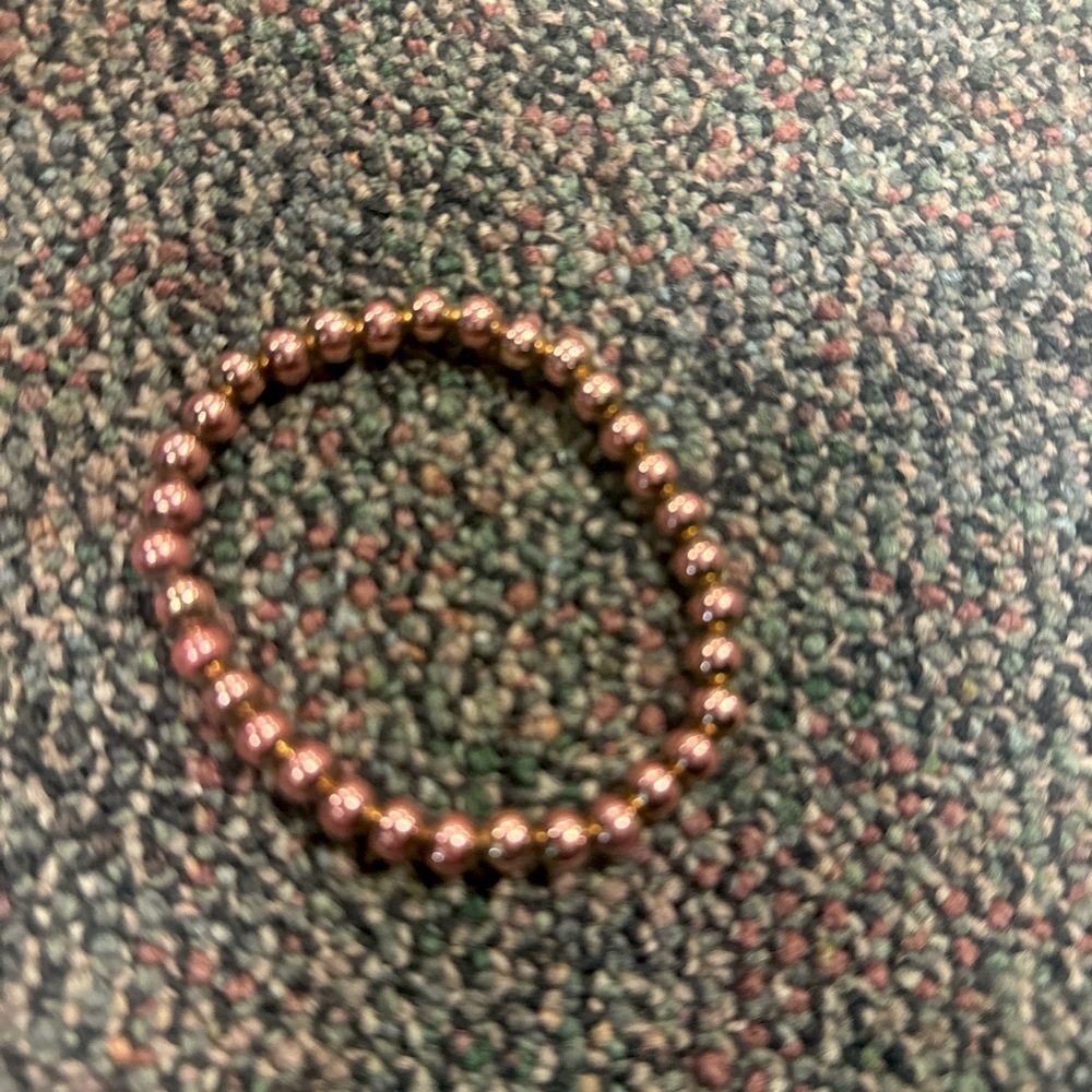 Bronze gold beaded braclet